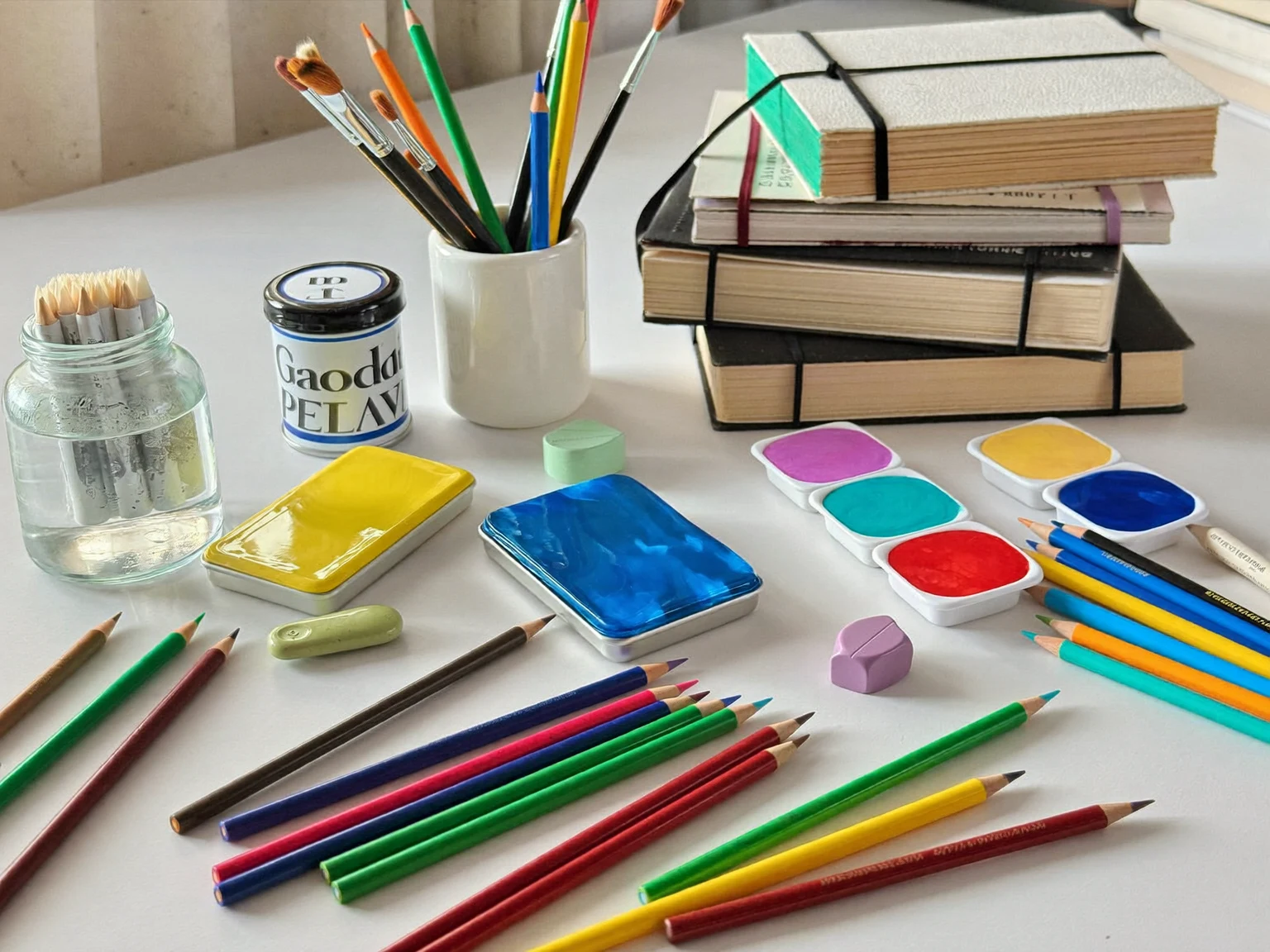 Ilustrație generată: alegerea materialelor potrivite pentru un proiect creativ